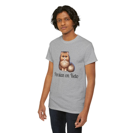 Personalised Persian Cat T-Shirt – 100% Cotton, Soft & Comfy
