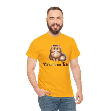 Personalised Persian Cat T-Shirt – 100% Cotton, Soft & Comfy