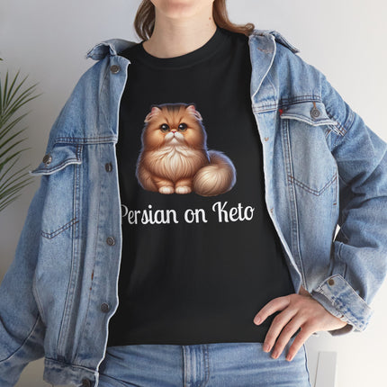 Personalised Persian Cat T-Shirt – 100% Cotton, Soft & Comfy
