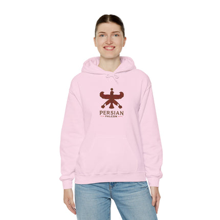 Personalized Unisex Heavy Blend Hooded Sweatshirt – Ancient Persia Falcon Shahbaz Design