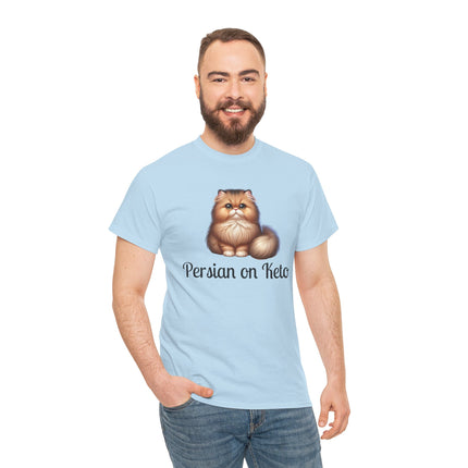 Personalised Persian Cat T-Shirt – 100% Cotton, Soft & Comfy