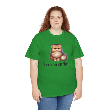 Personalised Persian Cat T-Shirt – 100% Cotton, Soft & Comfy