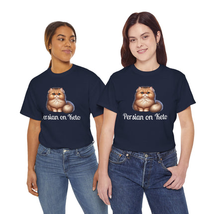 Personalised Persian Cat T-Shirt – 100% Cotton, Soft & Comfy