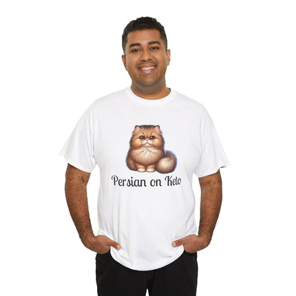 Personalised Persian Cat T-Shirt – 100% Cotton, Soft & Comfy