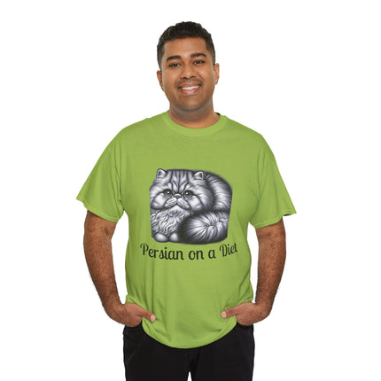 Personalised Persian Cat T-Shirt – 100% Cotton, Soft & Comfy