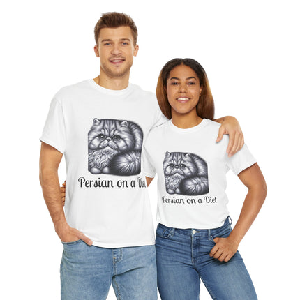 Personalised Persian Cat T-Shirt – 100% Cotton, Soft & Comfy