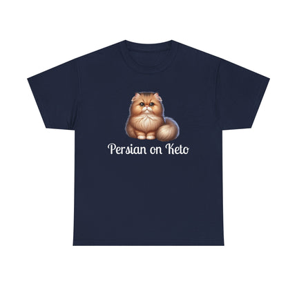 Personalised Persian Cat T-Shirt – 100% Cotton, Soft & Comfy