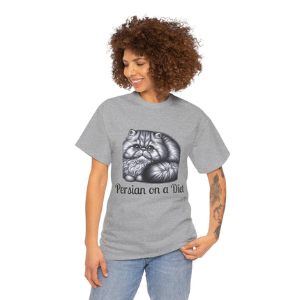 Personalised Persian Cat T-Shirt – 100% Cotton, Soft & Comfy