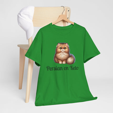 Personalised Persian Cat T-Shirt – 100% Cotton, Soft & Comfy