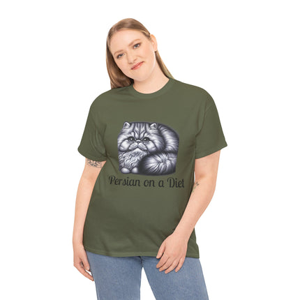 Personalised Persian Cat T-Shirt – 100% Cotton, Soft & Comfy