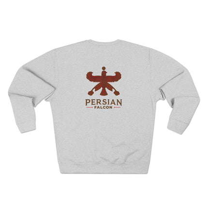 Personalised Unisex Sweatshirt. Ancient Persia. Classic Heritage Persian shahbaz Falcon Design. Modern Cultural Clothing.