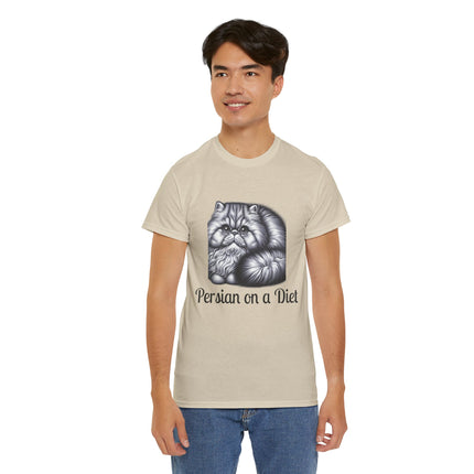 Personalised Persian Cat T-Shirt – 100% Cotton, Soft & Comfy