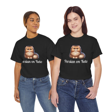 Personalised Persian Cat T-Shirt – 100% Cotton, Soft & Comfy
