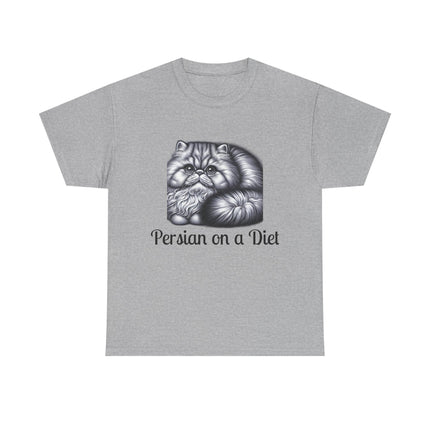 Personalised Persian Cat T-Shirt – 100% Cotton, Soft & Comfy