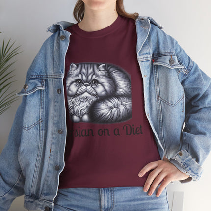 Personalised Persian Cat T-Shirt – 100% Cotton, Soft & Comfy