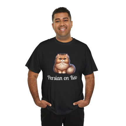 Personalised Persian Cat T-Shirt – 100% Cotton, Soft & Comfy
