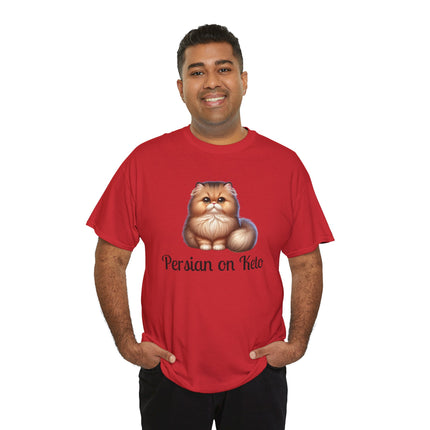 Personalised Persian Cat T-Shirt – 100% Cotton, Soft & Comfy