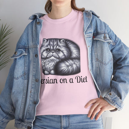 Personalised Persian Cat T-Shirt – 100% Cotton, Soft & Comfy