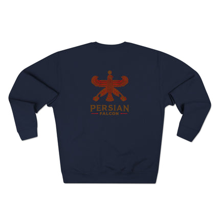 Personalised Unisex Sweatshirt. Ancient Persia. Classic Heritage Persian shahbaz Falcon Design. Modern Cultural Clothing.
