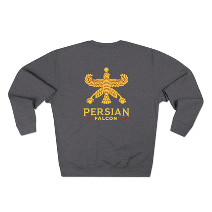 Personalised Unisex Sweatshirt. Ancient Persia. Classic Heritage Persian shahbaz Falcon Design. Modern Cultural Clothing.