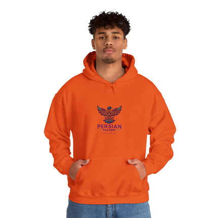 Personalized Unisex Heavy Blend Hooded Sweatshirt – Ancient Persia Falcon Shahbaz Design