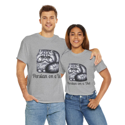 Personalised Persian Cat T-Shirt – 100% Cotton, Soft & Comfy