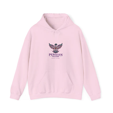 Personalized Unisex Heavy Blend Hooded Sweatshirt – Ancient Persia Falcon Shahbaz Design