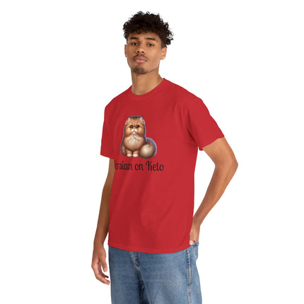 Personalised Persian Cat T-Shirt – 100% Cotton, Soft & Comfy