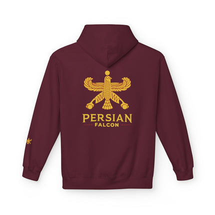Unisex Midweight Classic Falcon Shahbaz Fleece Hoodie – Soft, Stylish & Timeless