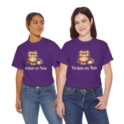 Personalised Persian Cat T-Shirt – 100% Cotton, Soft & Comfy
