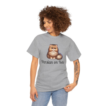Personalised Persian Cat T-Shirt – 100% Cotton, Soft & Comfy