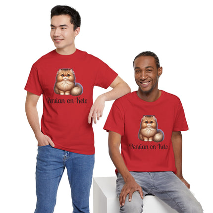 Personalised Persian Cat T-Shirt – 100% Cotton, Soft & Comfy