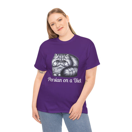 Personalised Persian Cat T-Shirt – 100% Cotton, Soft & Comfy