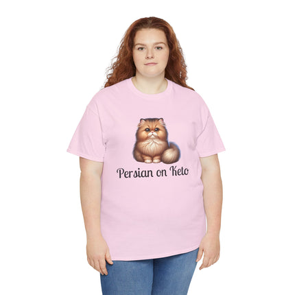 Personalised Persian Cat T-Shirt – 100% Cotton, Soft & Comfy