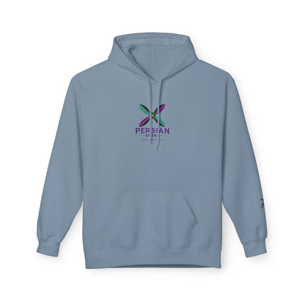 Personilised Unisex Midweight sassanid Persian Cross Fleece Hoodie – Soft, Stylish & Timeless