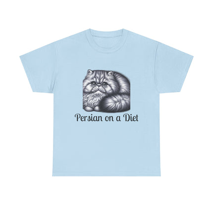 Personalised Persian Cat T-Shirt – 100% Cotton, Soft & Comfy