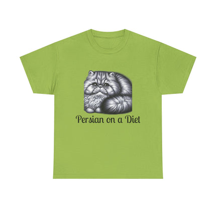 Personalised Persian Cat T-Shirt – 100% Cotton, Soft & Comfy