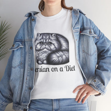Personalised Persian Cat T-Shirt – 100% Cotton, Soft & Comfy