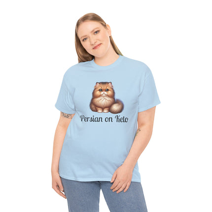 Personalised Persian Cat T-Shirt – 100% Cotton, Soft & Comfy