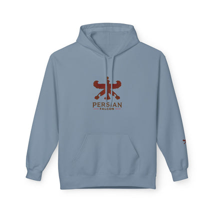 Unisex Midweight Classic Falcon Shahbaz Fleece Hoodie – Soft, Stylish & Timeless