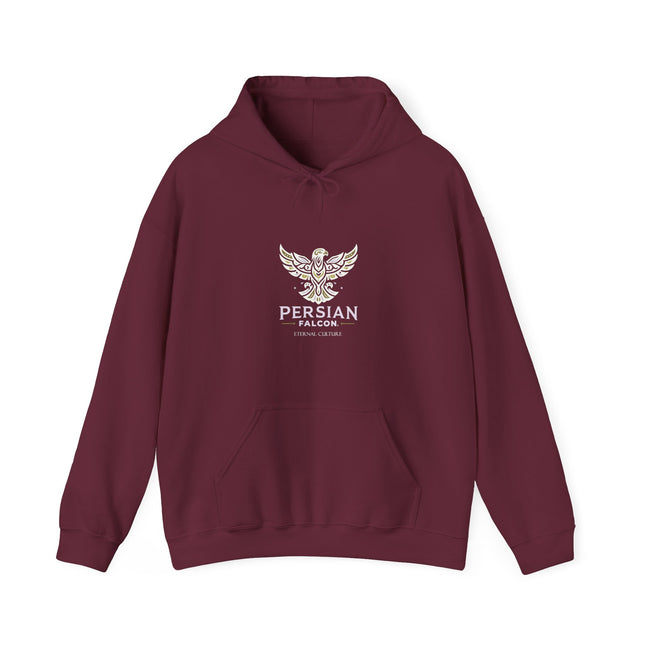 Personalized Unisex Heavy Blend Hooded Sweatshirt – Ancient Persia Falcon Shahbaz Design