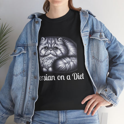 Personalised Persian Cat T-Shirt – 100% Cotton, Soft & Comfy