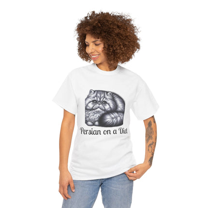 Personalised Persian Cat T-Shirt – 100% Cotton, Soft & Comfy