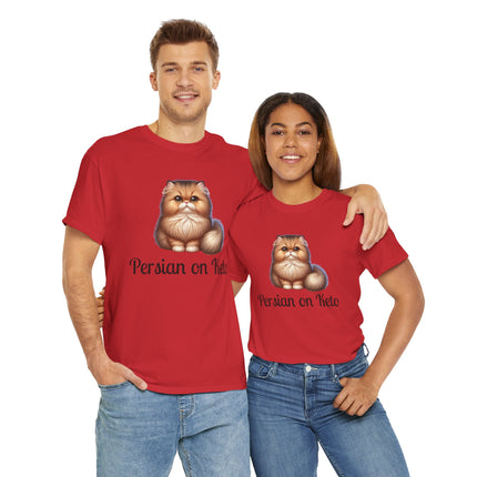 Personalised Persian Cat T-Shirt – 100% Cotton, Soft & Comfy