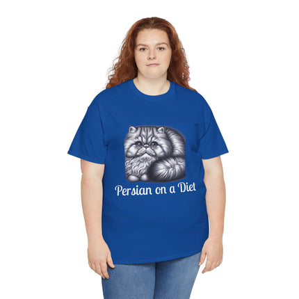 Personalised Persian Cat T-Shirt – 100% Cotton, Soft & Comfy