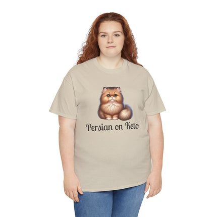 Personalised Persian Cat T-Shirt – 100% Cotton, Soft & Comfy