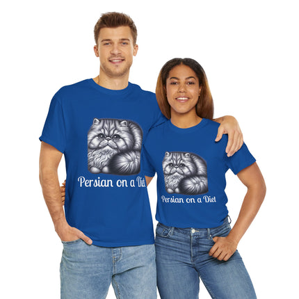Personalised Persian Cat T-Shirt – 100% Cotton, Soft & Comfy