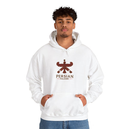 Personalized Unisex Heavy Blend Hooded Sweatshirt – Ancient Persia Falcon Shahbaz Design