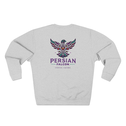 Personalised Unisex Sweatshirt. Ancient Persia Modern Heritage Design. Achaemenid Empire Era. Cyrus the Great. Legendary Persian Shahbaz Falcon. Modern Cultural Clothing