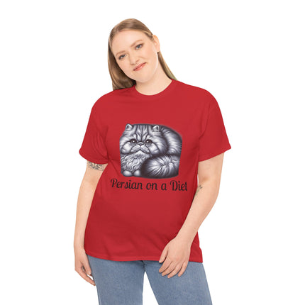 Personalised Persian Cat T-Shirt – 100% Cotton, Soft & Comfy